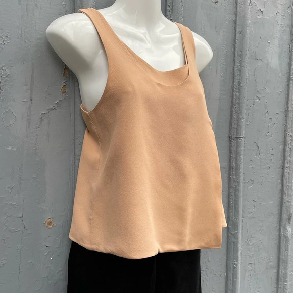 Balenciaga Silk Taupe Wrap Blouse, size  38 - Picture 4 of 10